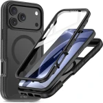 Etui Tech-Protect Defense do MagSafe do iPhone 18 Pro / 17 Pro, czarne matowe