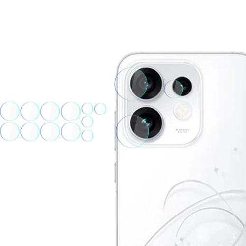 Osłona na aparat 3mk Lens Protection do OPPO Reno16 / Pro, 4 zestawy (3/3)