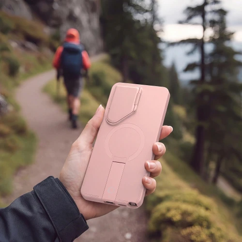 Etui z osłoną aparatu Tech-Protect Kevlar Aura do Galaxy S26 Ultra do MagSafe, różowe (4/7)