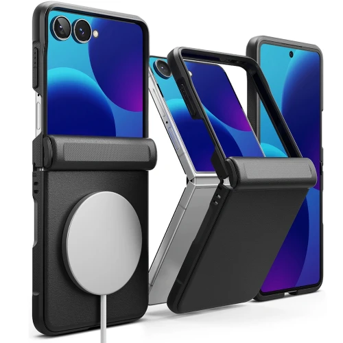 Etui Ringke Onyx Flap Magnetic do Galaxy Z Flip8 do MagSafe, czarne (1/10)