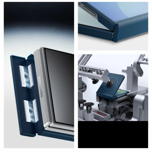 Etui Spigen Air Skin Aramid Mag do MagSafe do Galaxy Z Flip8, granatowe