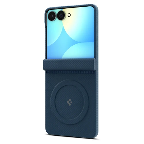 Etui Spigen Air Skin Aramid Mag do MagSafe do Galaxy Z Flip8, granatowe