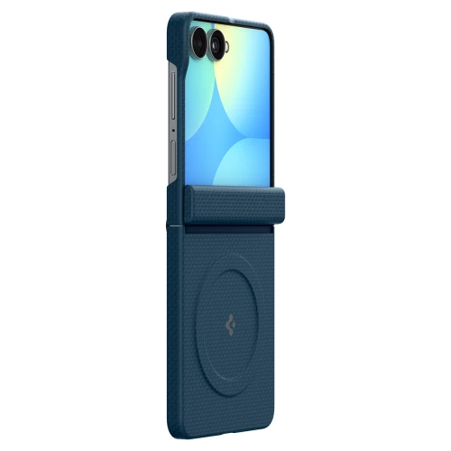 Etui Spigen Air Skin Aramid Mag do MagSafe do Galaxy Z Flip8, granatowe