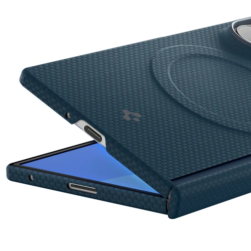 Etui Spigen Air Skin Aramid Mag do MagSafe do Galaxy Z Fold8 Ultra, granatowe