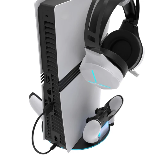 Podstawka ładująca YAXO CYCLONE RAMP NE do PlayStation 5/PlayStation 5 Slim/PlayStation 5 Pro, czarna (3/8)