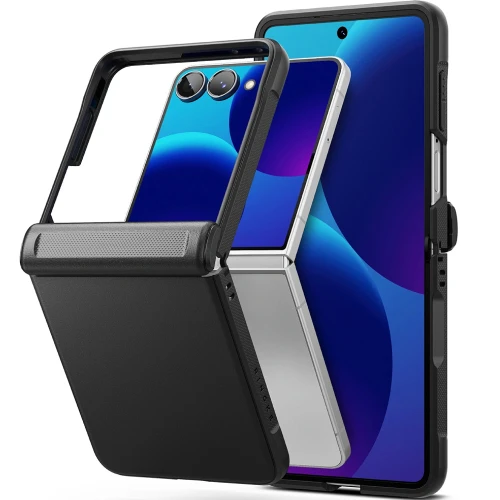 Etui Ringke Onyx Flap do Galaxy Z Flip8, czarne (3/9)