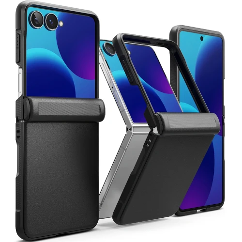 Etui Ringke Onyx Flap do Galaxy Z Flip8, czarne (4/9)