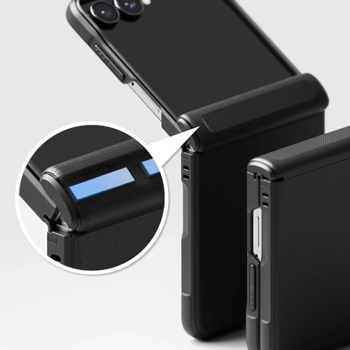 Etui Ringke Onyx Flap do Galaxy Z Flip8, czarne (7/9)