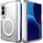 Etui Ringke Fusion Flap Magnetic do Galaxy Z Fold8 do MagSafe, przezroczysto-białe
