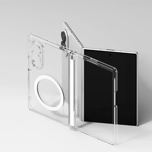 Etui Ringke Fusion Flap Magnetic do Galaxy Z Fold8 do MagSafe, przezroczyste (6/9)