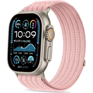 Pasek Tech-Protect Nylon Sport do Apple Watch 8 / 9 / 10 / 11 / SE / Ultra (44 / 45 / 46 / 49 mm), różowy