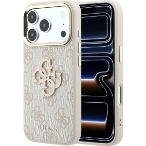 Etui Guess 4G Big Resin Logo do iPhone 18 Pro / 17 Pro, różowe