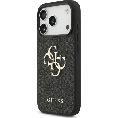Etui Guess Hardcase 4G Big Metal Logo do iPhone 17 Pro Max / 18 Pro Max, czarne