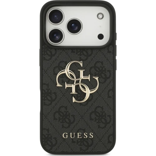 Etui Guess Hardcase 4G Big Metal Logo do iPhone 17 Pro Max / 18 Pro Max, czarne