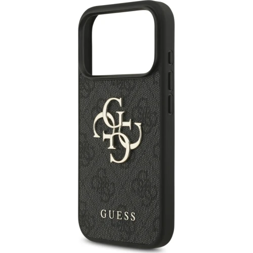 Etui Guess Hardcase 4G Big Metal Logo do iPhone 17 Pro Max / 18 Pro Max, czarne