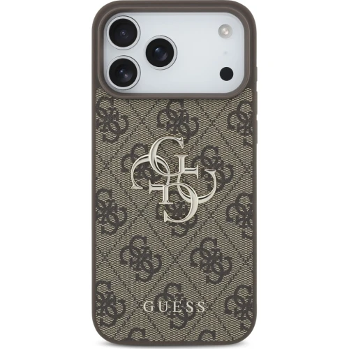 Etui Guess Hardcase 4G Big Metal Logo do iPhone 17 Pro Max / 18 Pro Max, brązowe