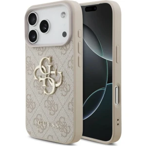 Etui Guess Hardcase 4G Big Metal Logo do iPhone 18 Pro / 17 Pro, różowe