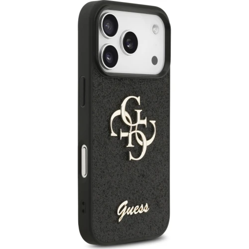Etui Guess Hardcase Fixed Glitter do iPhone 17 Pro Max / 18 Pro Max, czarne
