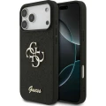 Etui Guess Hardcase Fixed Glitter do iPhone 17 Pro / 18 Pro, czarne