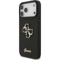 Etui Guess Hardcase Fixed Glitter do iPhone 17 Pro / 18 Pro, czarne