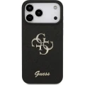 Etui Guess Hardcase Fixed Glitter do iPhone 17 Pro / 18 Pro, czarne
