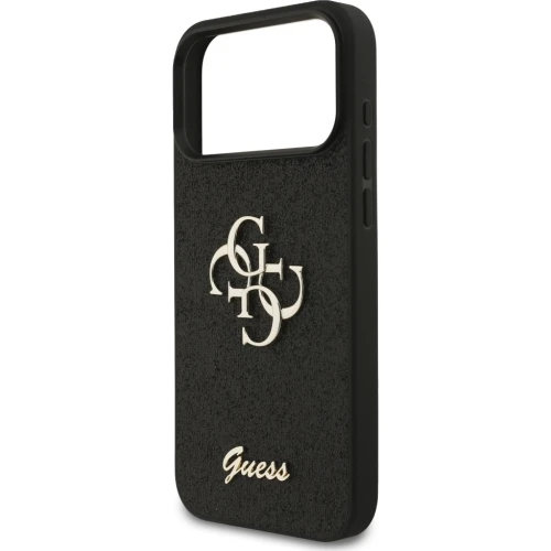 Etui Guess Hardcase Fixed Glitter do iPhone 17 Pro / 18 Pro, czarne