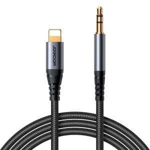OUTLET: Kabel audio Joyroom SY-A06, AUX Jack 3.5mm - Lightning, 1,2m, czarny