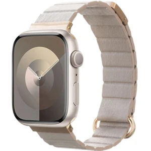 OUTLET: Pasek magnetyczny Crong Eclipse  do Apple Watch 42/41/40/38 mm, beżowy