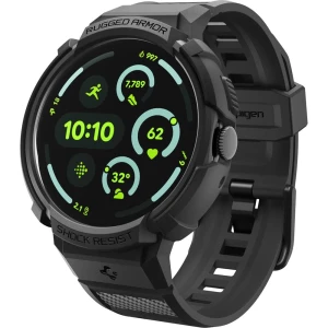 OUTLET: Etui z paskiem Spigen Rugged Armor Pro do Pixel Watch 4 (41 mm), czarne