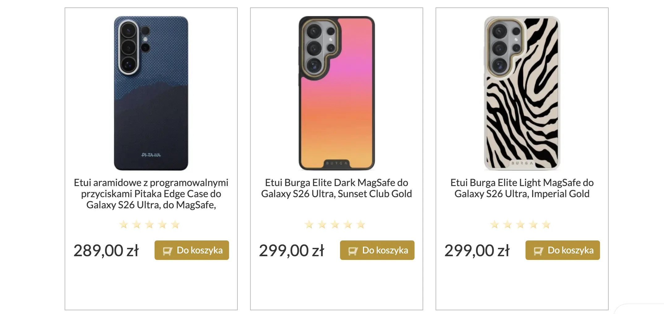 Wytrzymałe etui ochronne założone na nowoczesny smartfon Samsung Galaxy.