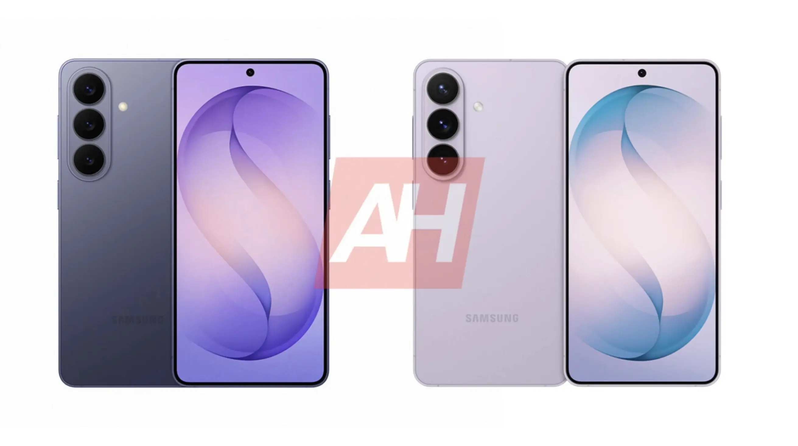 Wizualizacja nowej serii smartfonów Samsung Galaxy S27 prezentująca wyspę aparatów i ekrany..