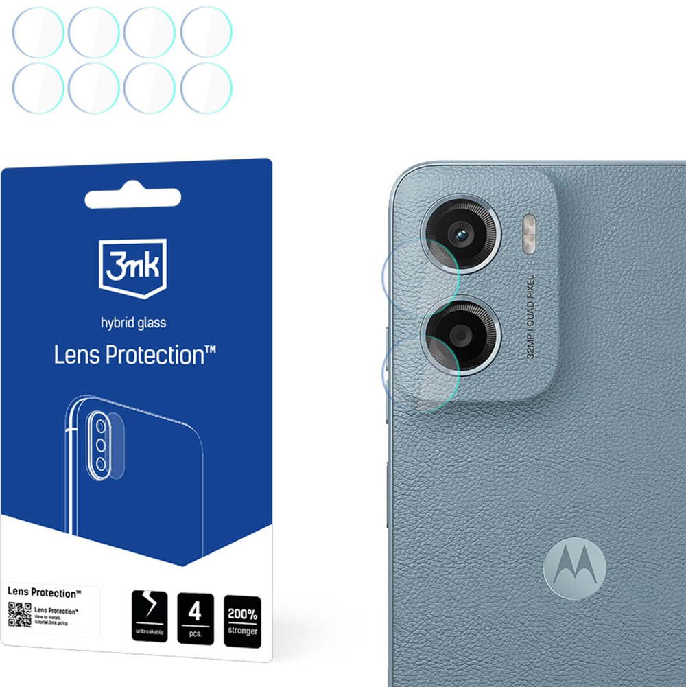 Osłona na aparat 3mk Lens Protection do Motorola Moto E15, 4 zestawy