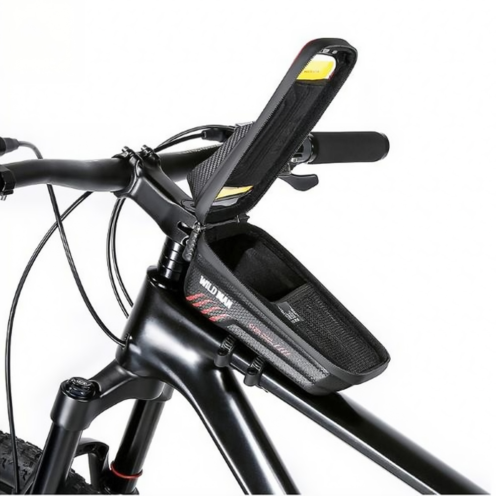 Uchwyt rowerowy, sakwa na ramę Wildman M E12X, czarny