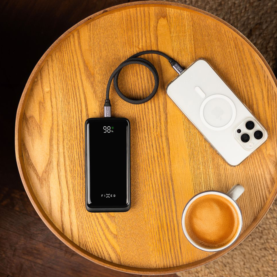 Fixed Zen2 10 powerbank, szybkie ładowanie Power Delivery, wejście USB-C 18W, ładowanie równoległe, szybka regeneracja energii