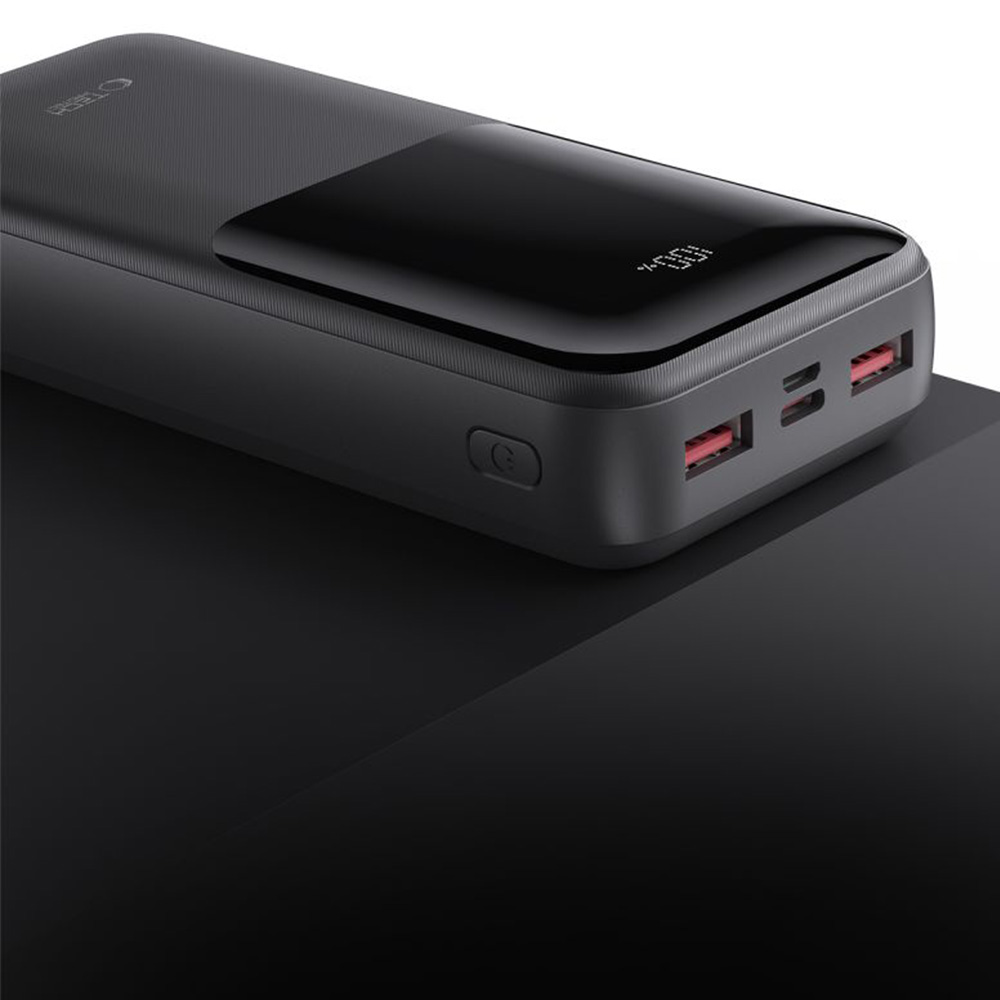 Powerbank Tech-Protect PB02 20000mAh, 2x USB-A, 1x USB-C, 1x Micro USB, 22.5W + kabel USB-A/ USB-C, czarny