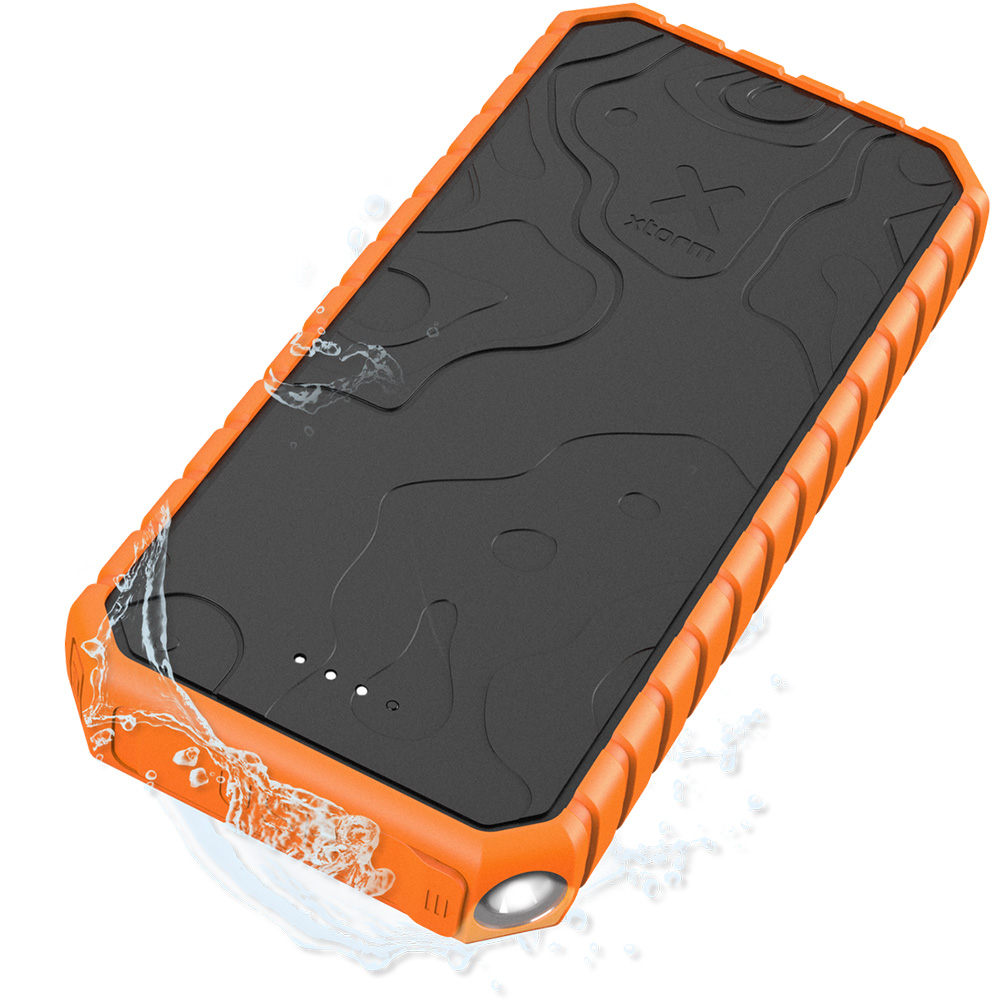 Powerbank XTORM Rugged Pro 20000mAh 35W, 1x USB-C 35W PD, 1x USB-C 15W PD, 2x USB-A 18W QC 3.0 czarno-pomarańczowy