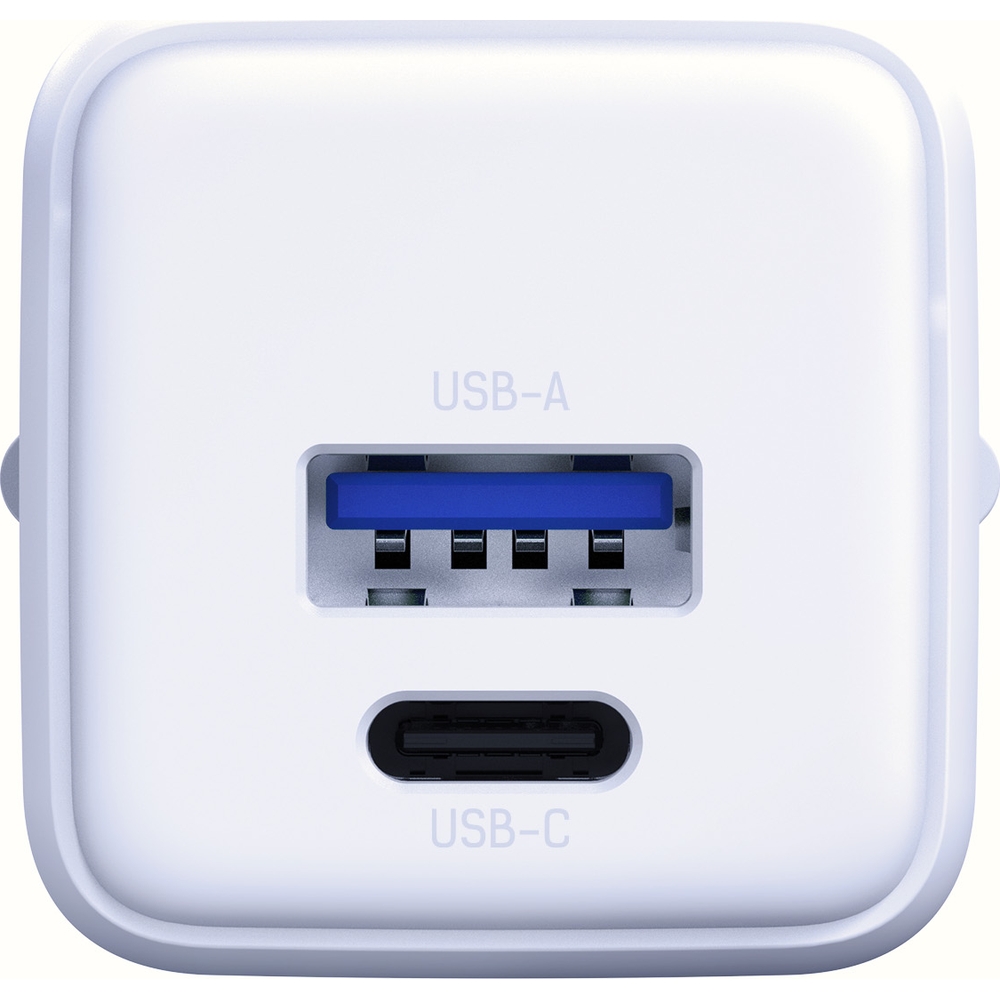 Ładowarka sieciowa 3mk Hyper GaN Charger 1x USB-A QC 4+, 1x USB-C, PD 20W, biała