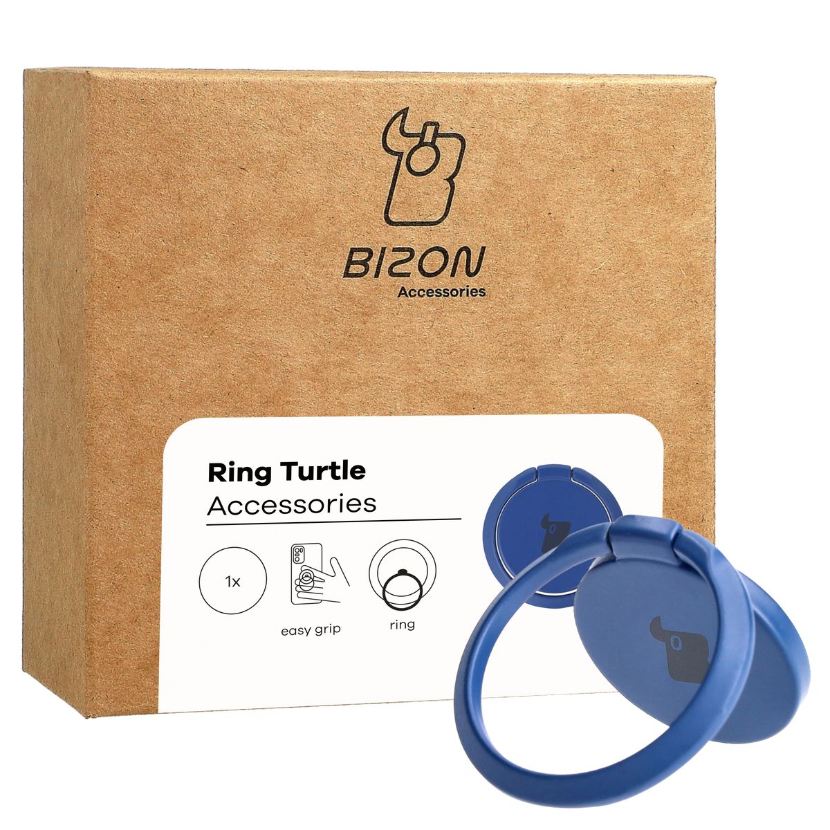 Fingergriff für Telefon Bizon Accessories Ring Turtle