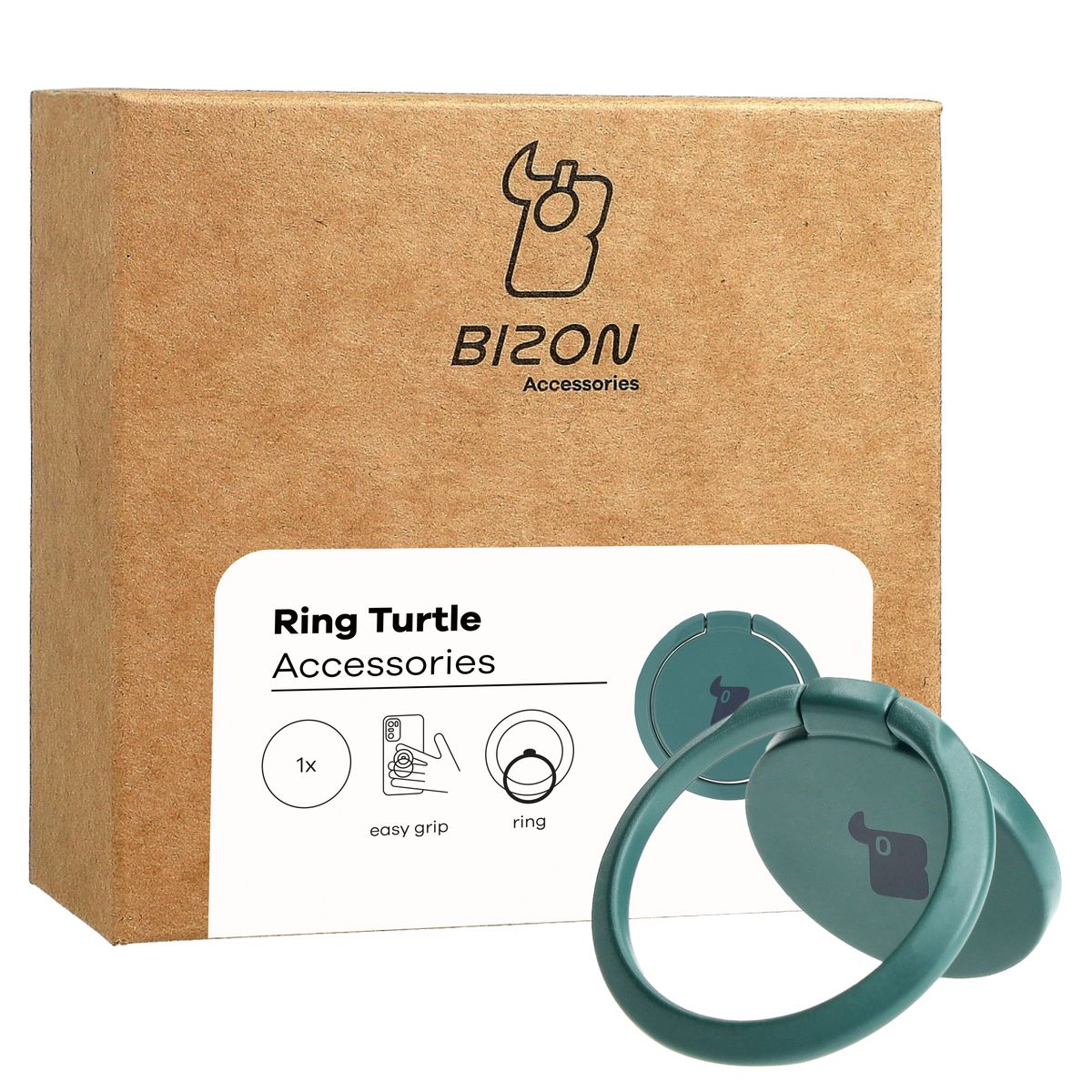 Fingergriff für Telefon Bizon Accessories Ring Turtle