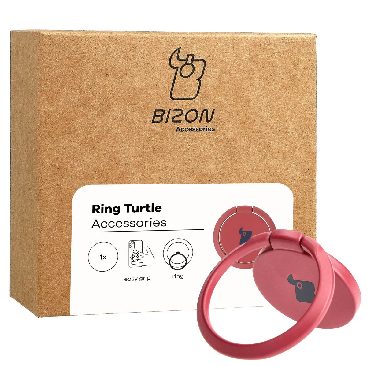 Fingergriff für Telefon Bizon Accessories Ring Turtle