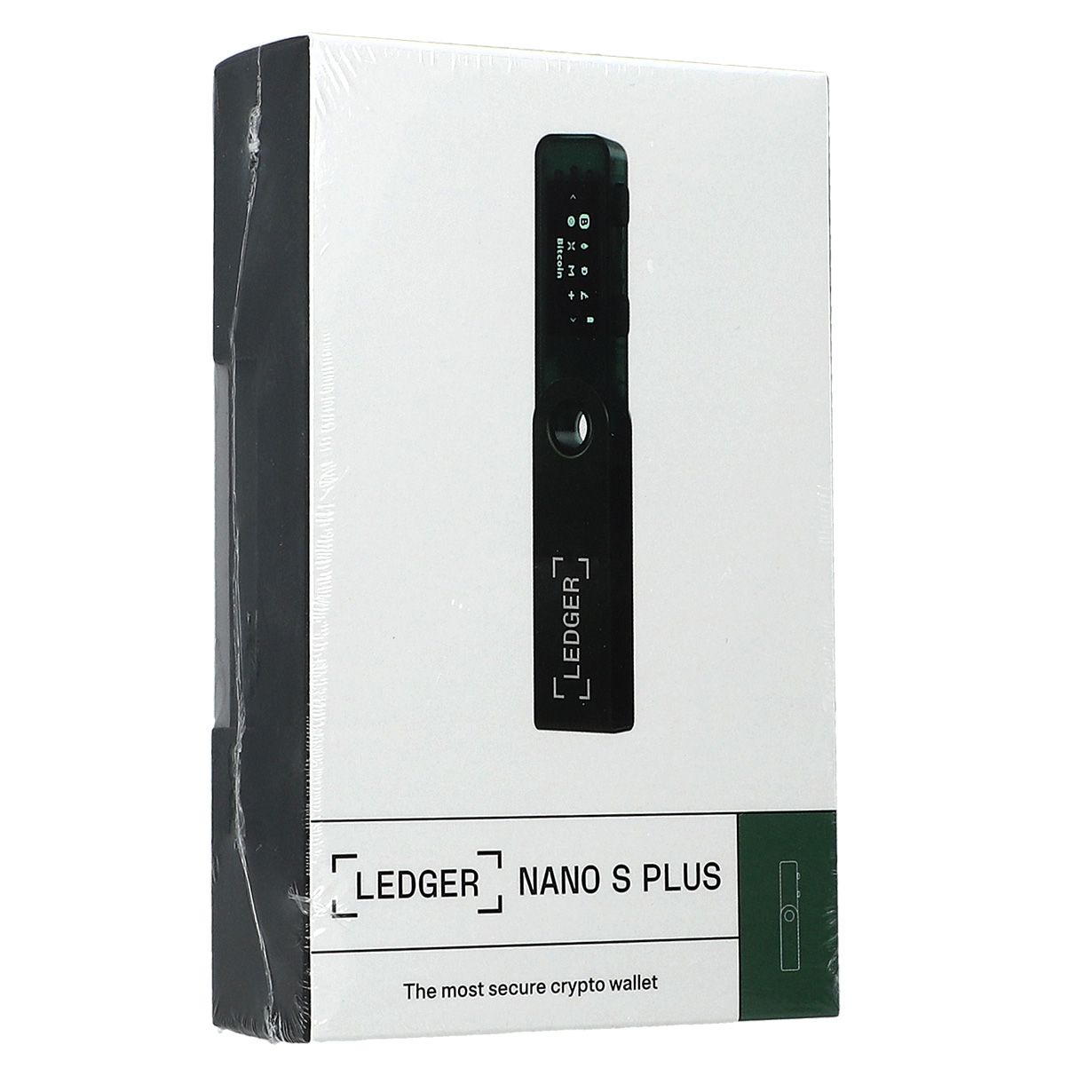 Portfel kryptowalut i NFT Ledger Nano S Plus, ciemnozielony