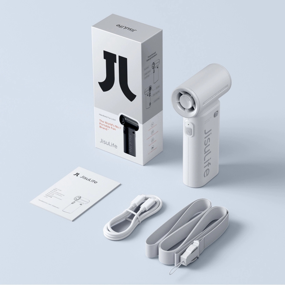 Wiatrak JisuLife Handheld Fan Life9, szary