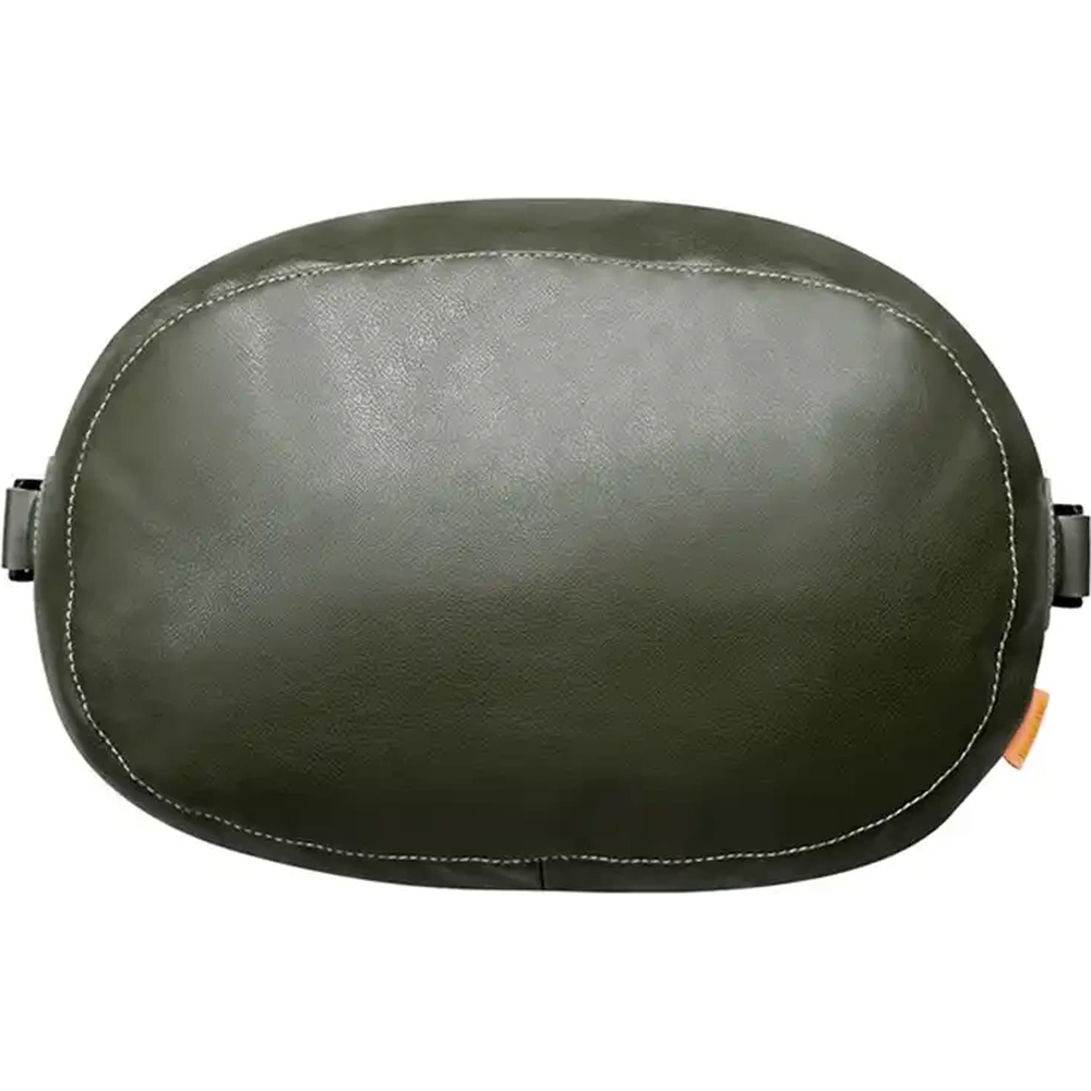Miękka poduszka samochodowa na zagłówek Baseus Dual Material ComfortRide, ciemnozielona. Zapewnia wsparcie głowy podczas podróży, dzięki czemu cechuje się wygodą i lepszą postawą.