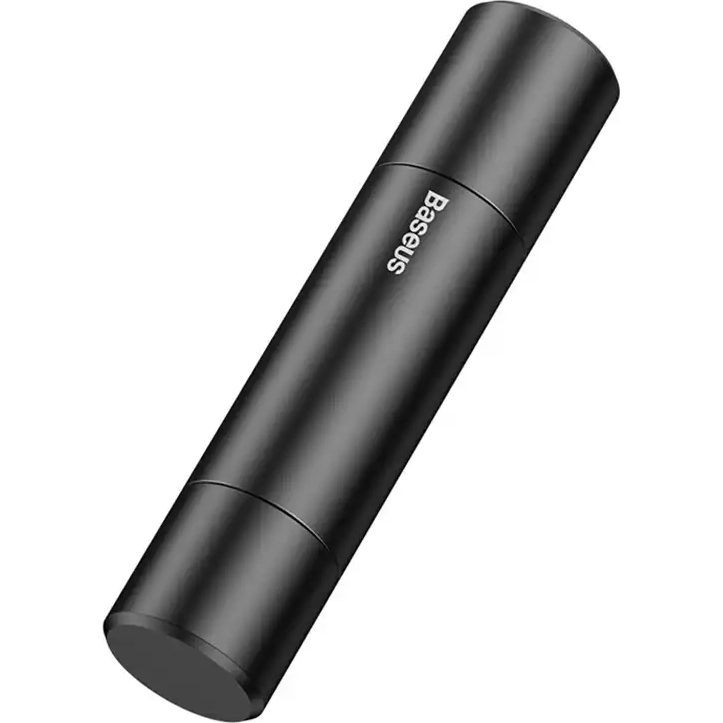 Młotek bezpieczeństwa, zbijak samochodowy do szyb, nóż do cięcia pasów Baseus Sharp Tool Safety Hammer, grafitowy.