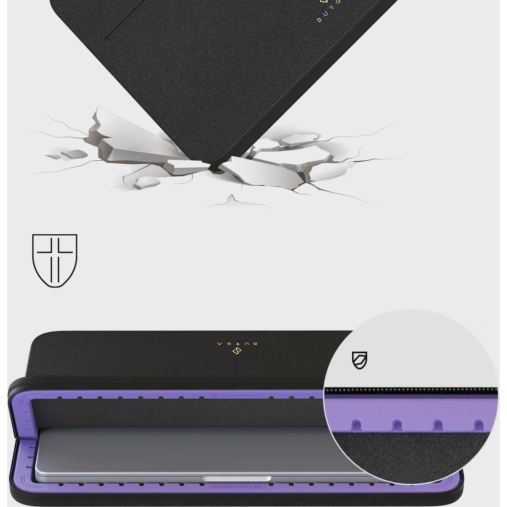Uniwersalne etui na laptopa do 16" Burga Full Glam, beżowe