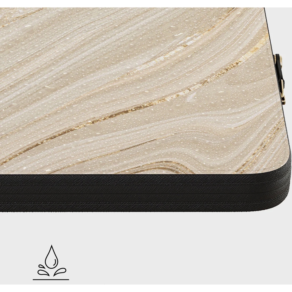 Uniwersalne etui na laptopa do 16" Burga Full Glam, beżowe