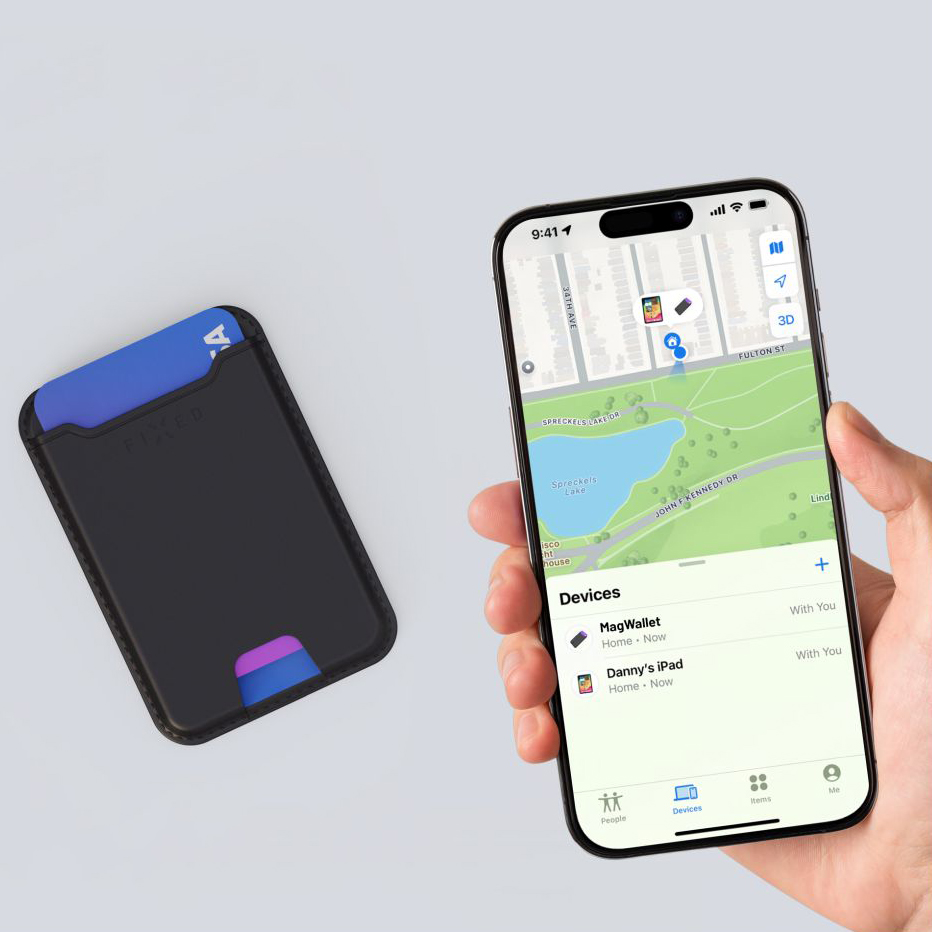 Fixed MagWallet - Portfel MagSafe z Apple Find My, lokalizacja w aplikacji Apple Find My, sygnał dźwiękowy, bezpieczne wyszukiwanie