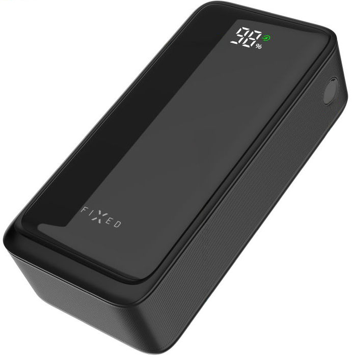 Powerbank Fixed Zen2 30, 20W 30000mAh USB-C PD, 2x USB-A z wyświetlaczem LCD, czarny