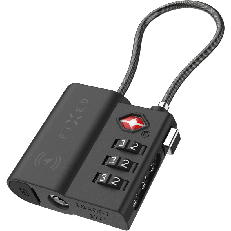 Tag Lock Fixed – trzycyfrowy kod bez klucza, stalowy kabel, łatwe przypięcie, klasyczny wygląd, nowoczesne zabezpieczenie