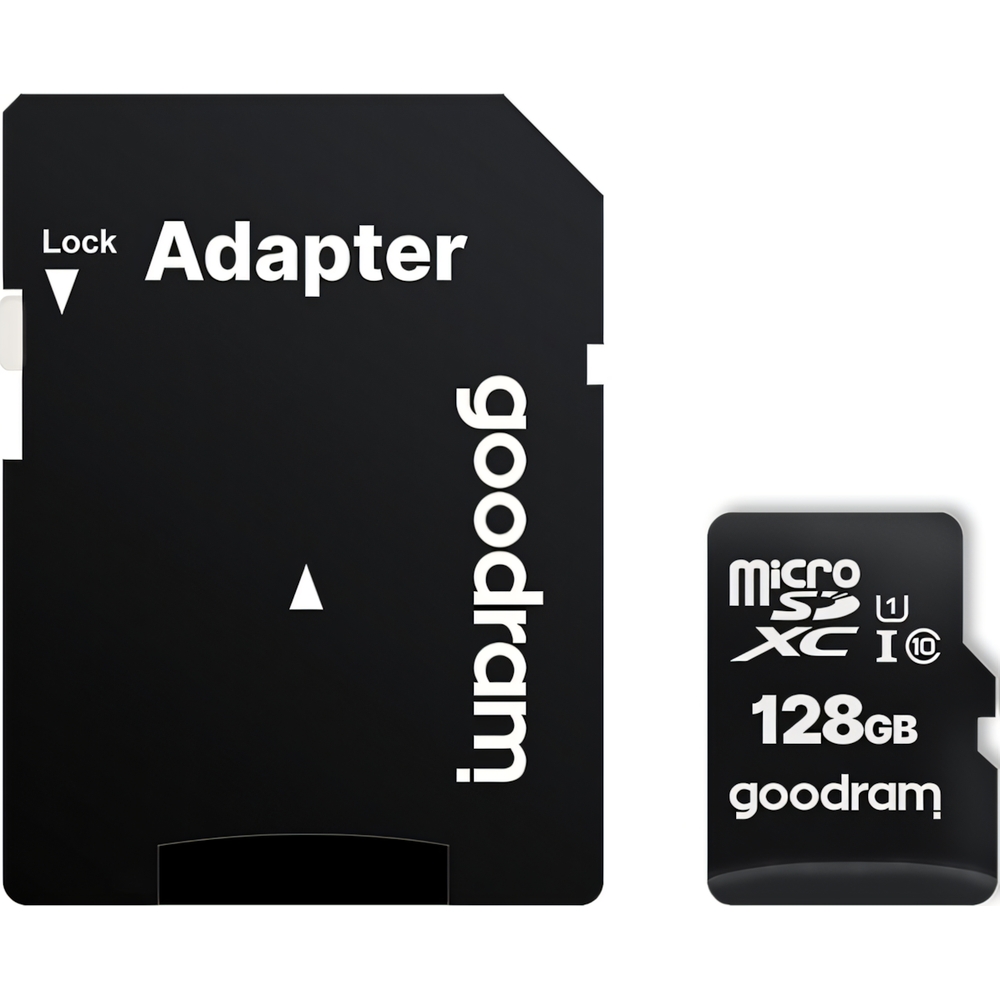 Karta pamięci 128GB microSDXC, Goodram M1AA UHS-I U1 C10 100MB/s + adapter